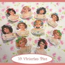 10 Mini Victorian Doll  Pins P18