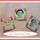 10 Mini China Doll  Pins P9