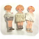 3 Vintage Style Paperdoll Thread/Ribbon/L​ace Keeper A1