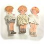 3 Vintage Style Paperdoll Thread/Ribbon/L​ace Keeper A1