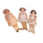 3 Vintage Style Paperdoll Thread/Ribbon/L​ace Keeper A6