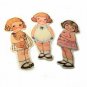 3 Vintage Style Paperdoll Thread/Ribbon/L​ace Keeper A7