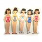 5 Vintage Style Paperdoll Thread/Ribbon/Lace Keeper A10