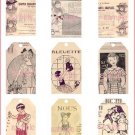 Bleuette Tag Sheet #1 Vintage Style Doll Tags