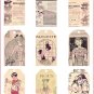 Bleuette Tag Sheet #1 Vintage Style Doll Tags