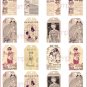 Bleuette Tag Sheet #2 Vintage Doll Tag Collage