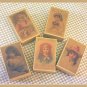 5 Wee Doll Boxes/Lids #V1 Antique Style Doll Boxes