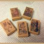 5 Wee Doll Boxes/Lids #V2  Antique Style Doll Boxes