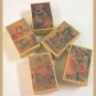 5 Wee Doll Boxes/Lids #V3  Antique Style Doll Boxes