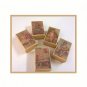 5 Wee Doll Boxes/Lids #V4  Antique Style Doll Boxes