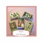 5 Wee Doll Boxes/Lids #V10  Antique Style Cat Boxes