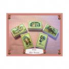 5 Wee Doll Boxes/Lids #V12  Antique Style  Boxes