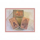 3 Wee Bleuette Boxes #B2  Antique Style  Boxes