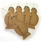 5 Vintage Inspired SnowmanTags, Ornies, Decorations  #7