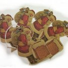 5 Vintage Inspired Santa Tags, Ornies, Decorations  #6