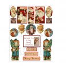 Vintage Christmas Sticker Sheet Uncut 8.5x11" #S201