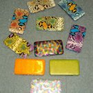 NEW PVC MULTI COLOR PATHORN PRINT CLUTCH FLAT WALLET BILLFOLD CUTE HOLIDAY GIFT