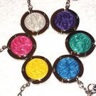 New Foldable Solid Color Round Shape Purse Hook Hanger & keychain  Holiday Gift