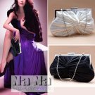 Hollywood Simple Look Bride Purse Cross Body bag Clutch Wedding Bag Gift SIL009