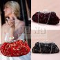 NEW Pearl + Rose Evening Purse Bride bag Tote Clutch Wedding Purse Gift SIL004