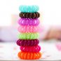 New 1 Dozen Colorful Plastic Ponytail Holders Hair Band Bracelet Key Chain GIFT