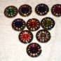 New Foldable Color Crystal & CZ Round shape Bag Hanger Purse Hook Holiday gift