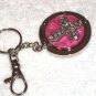New Foldable Crystal Cross Pattern Bag hanger Purse Hook & Key Chain Nice gift