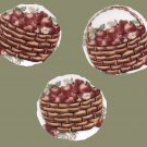 Mosaic Tiles 3 Apple Basket Focals Lot 5 FREE SHIPPING