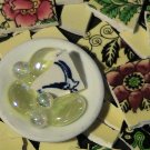Mosaic Tiles Bird Bath Sunny Garden Beautiful Flowers FREE SHIPPING