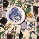 Mosaic Tiles 100 Bird Bath Woodhill Garden Lot 1 Flowers & Purple FREE SHIPPING