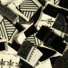 Mosaic Tiles 100 Black & White Designed Mix FREE SHIPPING