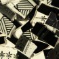 Mosaic Tiles 100 Black & White Designed Mix FREE SHIPPING