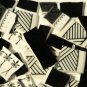 Mosaic Tiles 100 Black & White Designed Mix FREE SHIPPING
