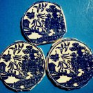 Mosaic Tiles 3 Blue Bird Willow Ware Focal Lot 3 Center Medallion FREE SHIPPING