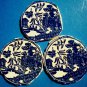 Mosaic Tiles 3 Blue Bird Willow Ware Focal Lot 3 Center Medallion FREE SHIPPING