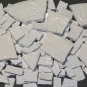 Mosaic Tiles 100 Embossed Mixed White Lot 1 FREE SHIPPING