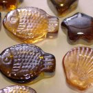 Mosaic Tiles Fish Shells Stars Hearts GLASS NUGGET GEMS Lot 1 FREE SHIPPING