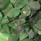 96 Emerald Green Glass Chunks for Mosaic Arts Florals Jewelry Crafts