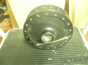 YAMAHA IT175 REAR HUB-vintage-classic-restoration-AHMRA-enduro-NOS-new old stock