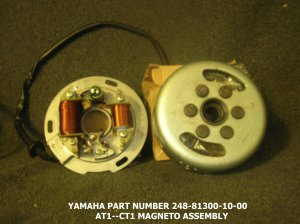 YAMAHA AT1 NOS MAGNETO ASSEMBLY