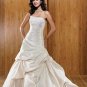white/ivory wedding dresses BRIDAL GOWN satin