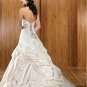 white/ivory wedding dresses BRIDAL GOWN satin