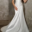 wedding dress/bridal gown  satin mermaid  beaded