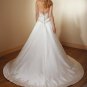 A-line wedding dress/bridal gown thick satin