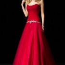 A-line bridal gown/braidesmaid dress  custom made sexy red
