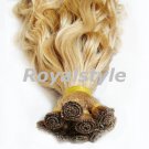 14inch weft hair  clip in on  hair extensions hair weave indian remy  hair 16" gold blonde