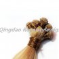 14inch weft hair clip in on hair extensions hair weave indian remy hair 16" gold blonde