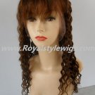 18"indian remy full lace wigs afro curly