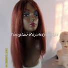 16inch india remy hair full lace  wigs red blonde~~