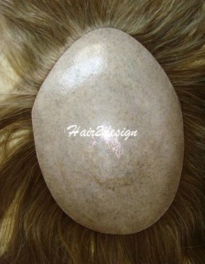 MENS toupee all PU injected mens wigs hair replacement